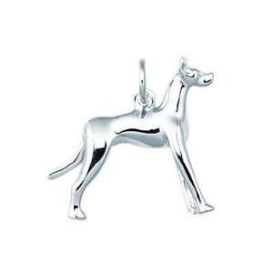    Sterling Silver Great Dane Dog Charm Arts, Crafts & Sewing