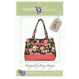  Quiltsillustrated Bow Tucks Tote QI 008 Arts, Crafts 
