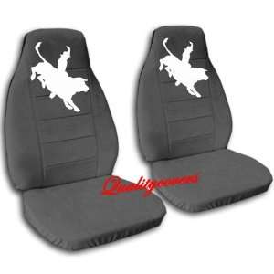 Charcoal Bull Rider seat covers, for a 2009 Ford F 150 with 40/20/40 
