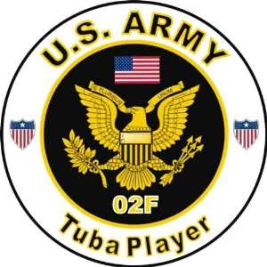  United States Army MOS 02F Tuba Player Decal Sticker 3.8 