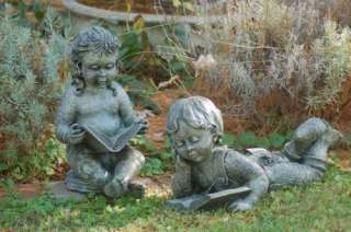 New Outdoor Resin Girl Lawn Yard Garden Art Statue Moss  