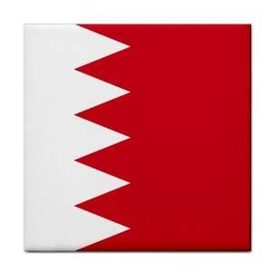  Bahrain Flag Tile Trivet 