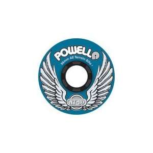  Powell Wings At 56mm 80a   Blue Skateboard Wheels (Set of 