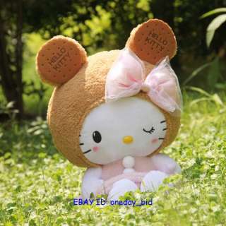 Sanrio Hello Kitty Turn into Bear Plush Doll Toy 17H  