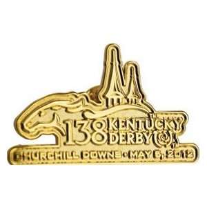  2012 Kentucky Derby Lapel Pin   Gold