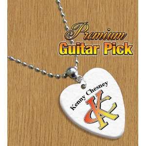  Kenny Chesney Chain / Necklace Bass Guitar Pick Both Sides 