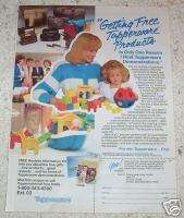 1987 ad Tupperware Home Parties toys 1 PAGE VINTAGE AD  