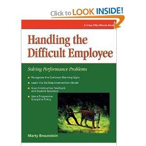Crisp Handling the Difficult Employee Solving Performance Problems 