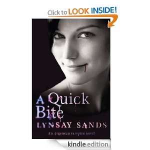 Quick Bite An Argeneau Vampire Novel Lynsay Sands  