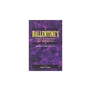  Ballentines Legal Dictionary/Thesaurus 