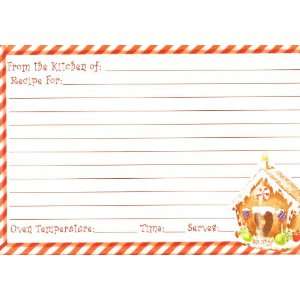 Gingerbread House Recipe Cards Set of 20