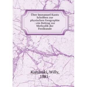   ein Beitrag zur Methodik der Ferdkunde Willy, 1881  Kaminski Books