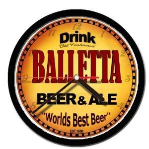  BALLETTA beer and ale wall clock 