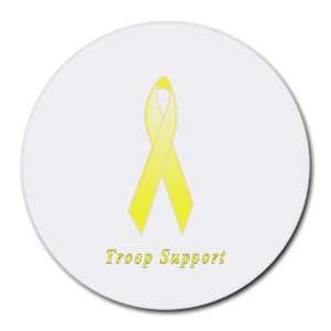  Troop Support Awareness Ribbon Round Mouse Pad Office 