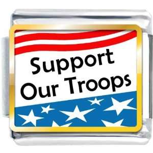  Support Our Troops Photo Italian Charm Pugster Jewelry