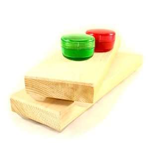  Two 3 x 8 Balsa Wood Strops with Chromium Oxide and Iron 