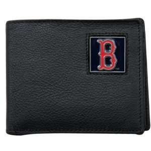  Boston Red Sox Black Bi fold Leather Executive Wallet 