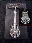 Silver DOBRO GUITAR NECKLACE 3 D Music Jewelry