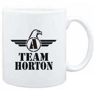  Mug White  Team Horton   Falcon Initial  Last Names 