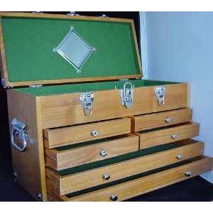  6 Drawer Hobby Machinists Wooden Tool Box