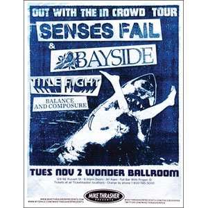  Senses Fail   Posters   Limited Concert Promo