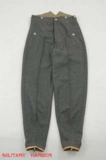   gebirgsjägers (mountain troop) stone gray wool trousers W42  