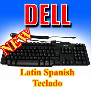 NEW OEM DELL USB Keyboard Teclado Spanish Latin Black DJ415 SK 8115 