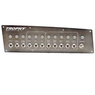 BAYLINER TROPHY ALUMINUM PRIMARY BOAT SWITCH PANEL  