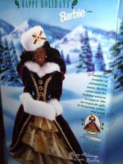   1996 barbie by mattel includes doll burgundy gown with faux fur trim