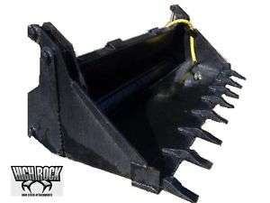 72 4n1 Combination Skid Steer Attachment Tooth Bucket  