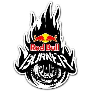  Red Bull Burner Racing Car Bumper Sticker Decal 5x3.5 