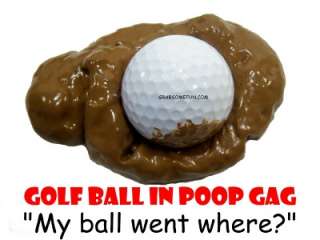 GOLF BALL IN DOG POOP Prank Joke Prop Trick Funny Golfers Gag Gift 