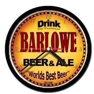  BARLOWE beer and ale cerveza wall clock 