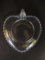 Vintage Imperial CANDLEWICK Heart Shaped Candy Dish Clear  