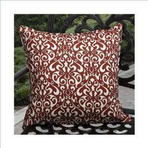  Mozaic Richloom 18 Outdoor Throw Pillows   Red,Ivory (Set 