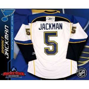  Barret Jackman St. Louis Blues White Reebok Premier Jersey 