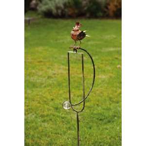  Balancer, Bird with one glass globe Patio, Lawn & Garden