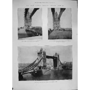    1894 TOWER BRIDGE LONDON BASCULES RIVER THAMES