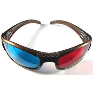  New 1Pair Red Blue/Cyan 3D Plastic Glasses for 3D Movies 
