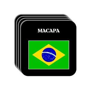 Brazil   MACAPA Set of 4 Mini Mousepad Coasters
