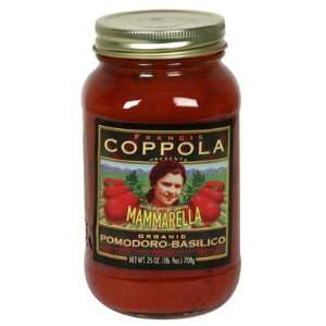 Francis Coppola Organic Pasta Sauce   Pomodoro Basilico   6 Jars (26 