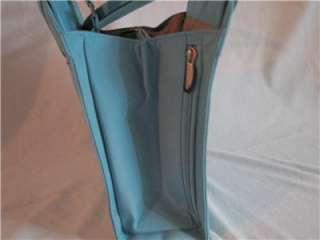 Travelon Aqua/Blu Microfiber Purse Travel Bag Organizer  