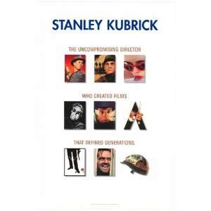 Stanley Kubrick Tribute Original 27x40 Single Sided Video Poster   Not 