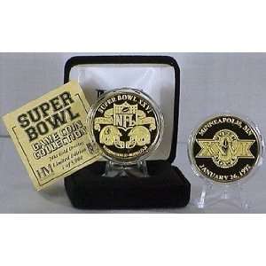  Super Bowl XXVI 24kt Gold Flip Coin 