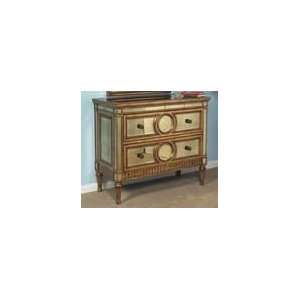  Hall Chest by Bassett Mirror Company   Gold & Mirror 