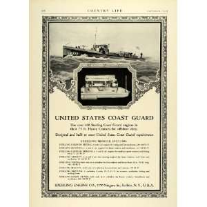  1925 Ad Sterling Ship Engines Parts United States Coast 