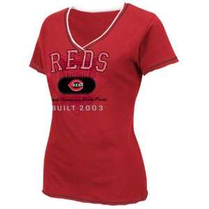    Cincinnati Reds Womens Red Nice Hit Fashion Top