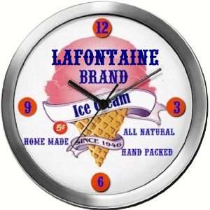  LAFONTAINE 14 Inch Ice Cream Metal Clock Quartz Movement 