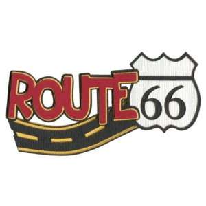  Route 66 Sign And Road Laser Die Cut