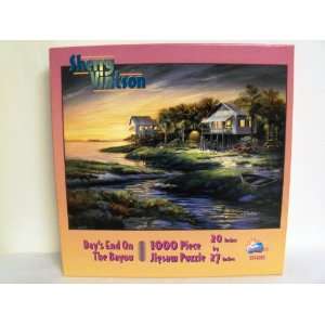   Piece Puzzle Days End On The Bayou by Sherry Winston Toys & Games